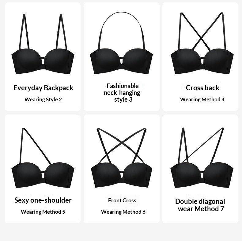 Women's Strapless Non-slip Front-Closure Bra