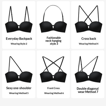 Women's Strapless Non-slip Front-Closure Bra