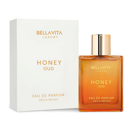 Bellavita Luxury Honey Oud Eau de Parfum | 100 ml (3.4 fl.oz.) | Perfume for Men and Women | Sweet Honey, Bergamot, Oud, and Amber Notes
