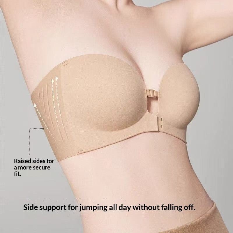 Women's Strapless Non-slip Front-Closure Bra