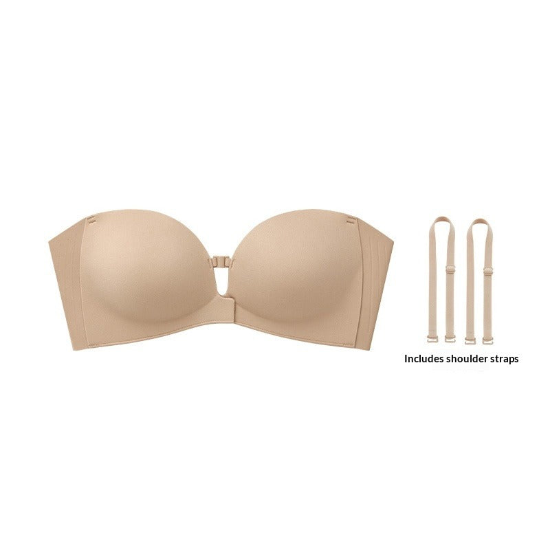 Women's Strapless Non-slip Front-Closure Bra